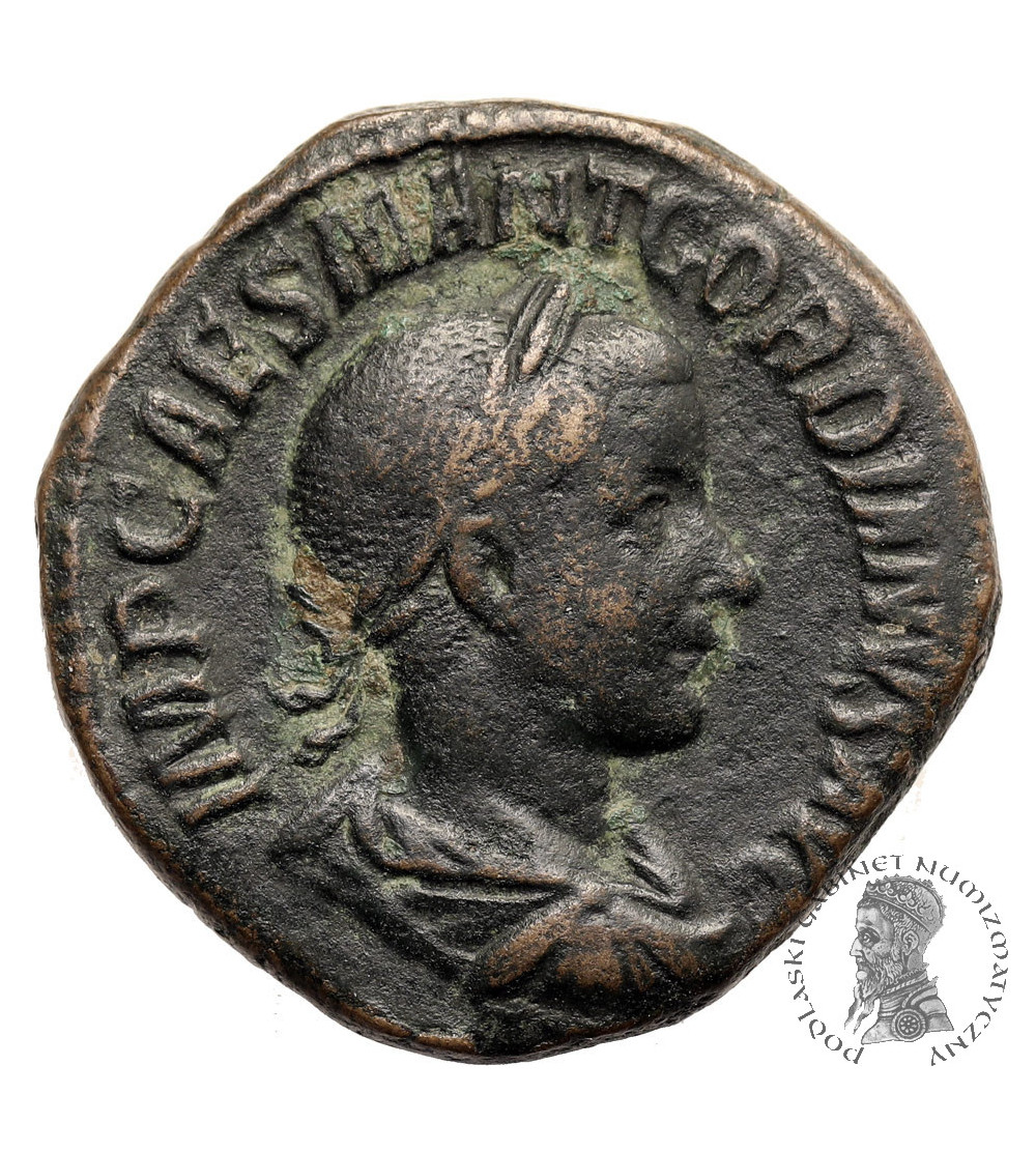 Rzym Cesarstwo. Gordian III, 238-244 AD. Sestercja, 240 -242 AD, mennica Rzym, AEQVITAS AVG
