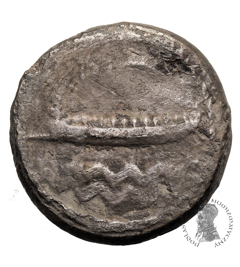 Fenicja, Sidon, Ba'alšillem (Sakton) II, ok 401-366 p.n.e. Podwójny Shekel, RY 34 (368/7 r. p.n.e.)