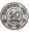 Hong Kong, Victoria (1842-1901). 50 Cents 1892