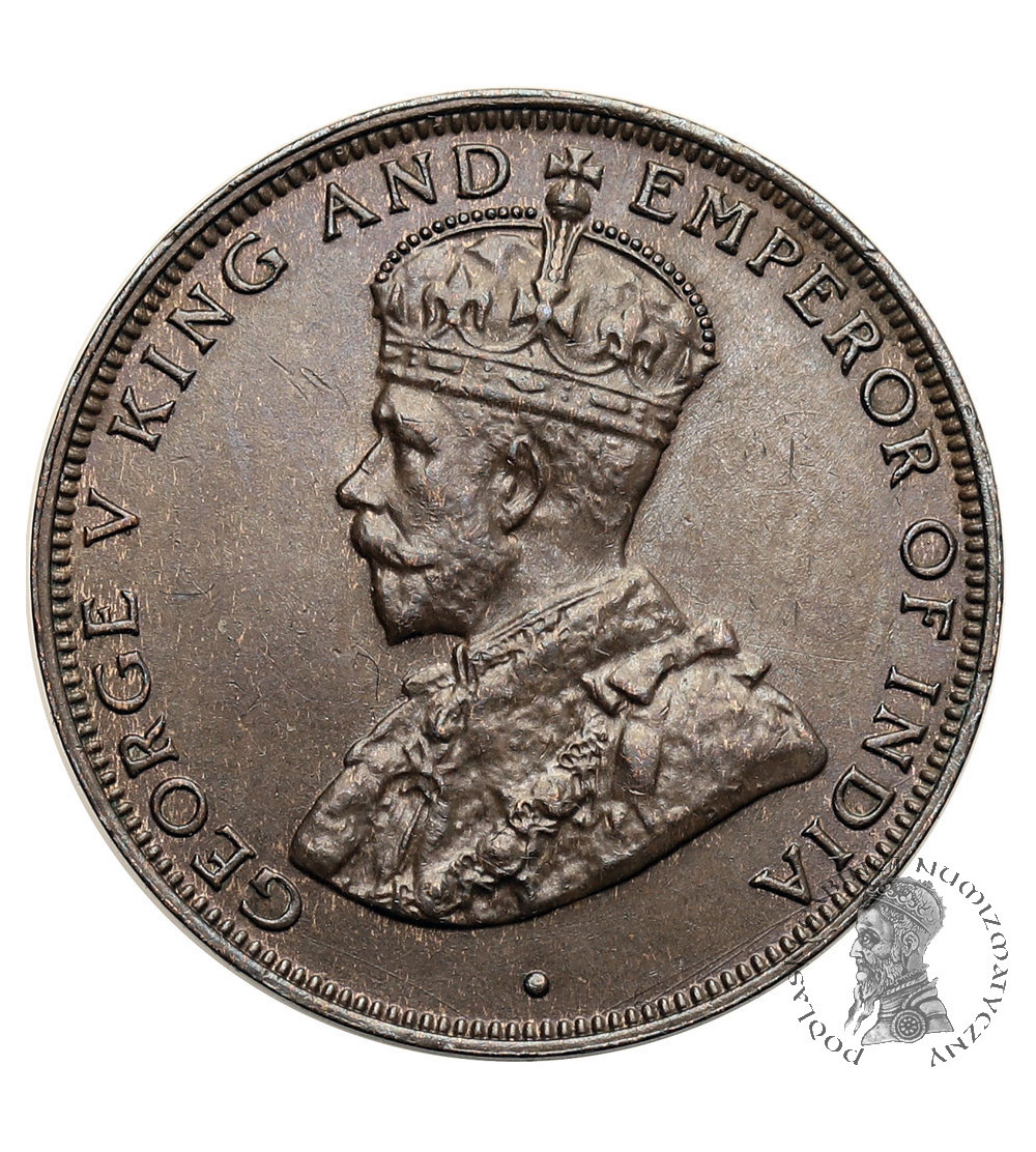 Hong Kong, Jerzy V (1910-1936). 1 cent 1933