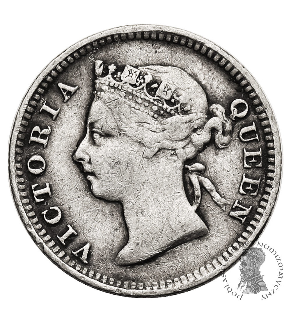 Hong Kong, Wiktoria (1842-1901). 5 centów 1885