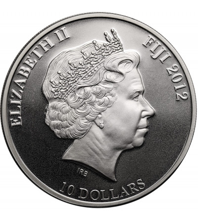 Fiji, Elizabeth II (1952-2022). 10 Dollars 2012, Saint Vladimir, series: Patron Saints