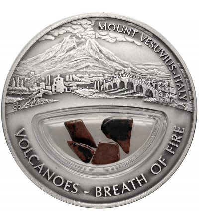 Fiji, Elizabeth II (1952-2022). 10 Dollars 2013, Vesuvius (Italy), series: Volcanoes - Breath of Fire