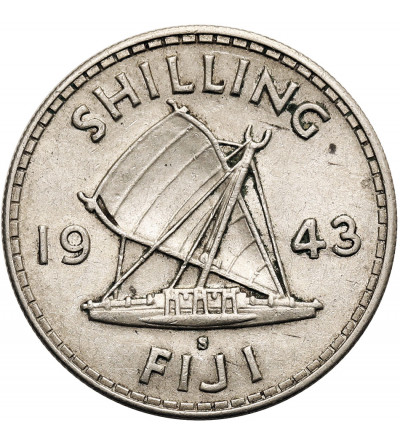 Fiji, George VI (1936-1952). 1 Shilling 1943 S