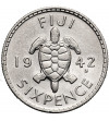 Fiji, George VI (1936-1952). 6 Pence 1942 S