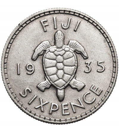 Fiji, George V (1910-1936). 6 Pence 1935