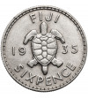 Fiji, George V (1910-1936). 6 Pence 1935