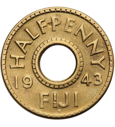 Fidżi, Jerzy VI (1936-1952). 1/2 pensa 1943 S