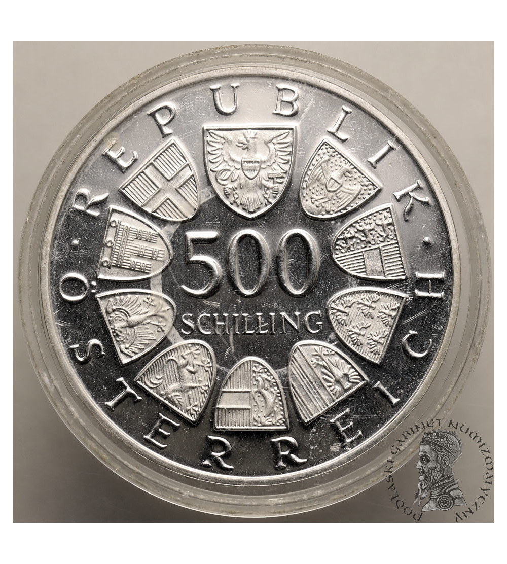 Austria. 500 Schilling 1983, Centennial - Vienna City Hall