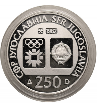 Jugosławia. 250 Dinara 1982, XIV Zimowe Igrzyska Olimpijskie w Sarajewie 1984