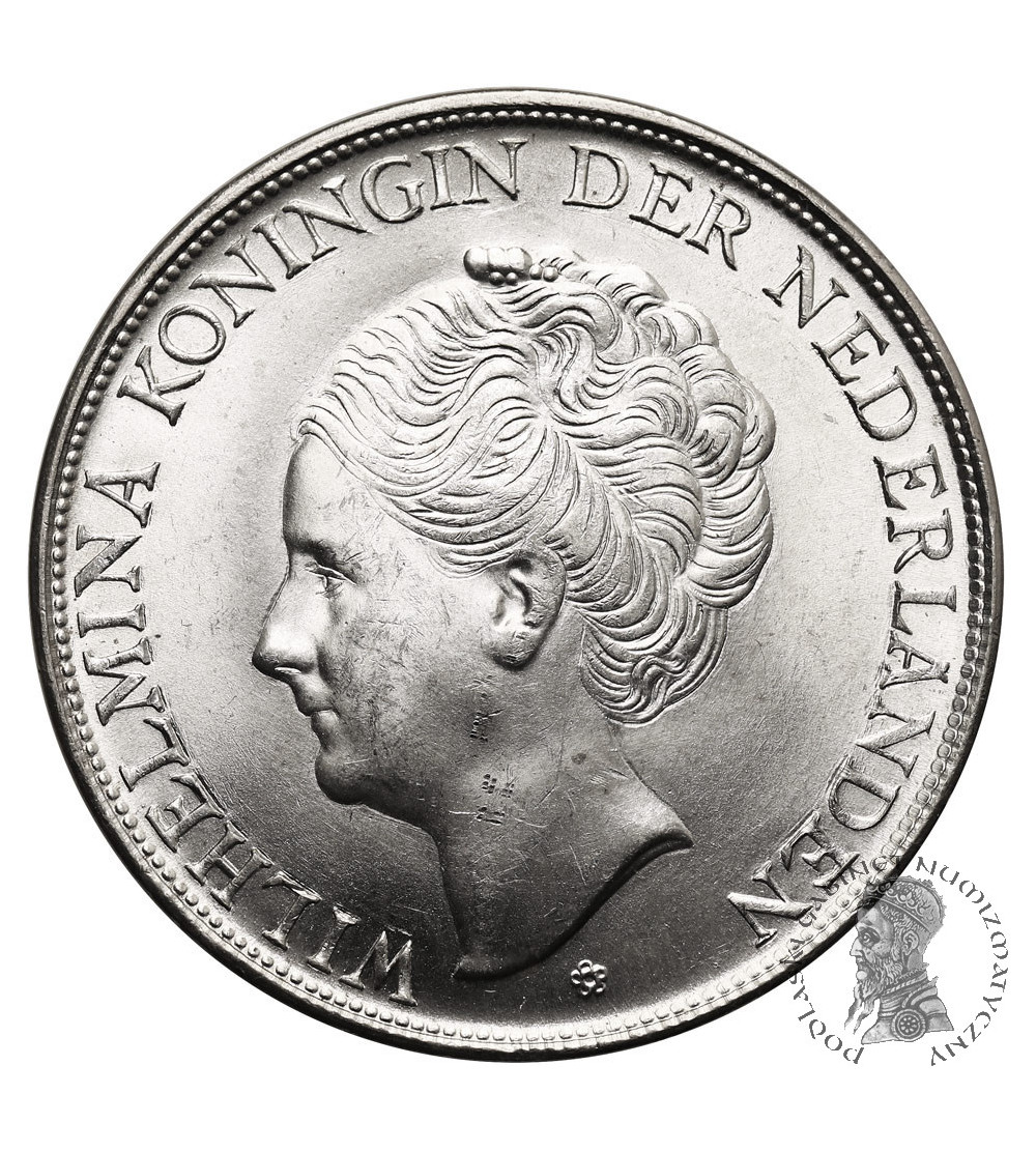 Curacao, Wilhelmina (1890-1948). 2 1/2 guldena 1944 D