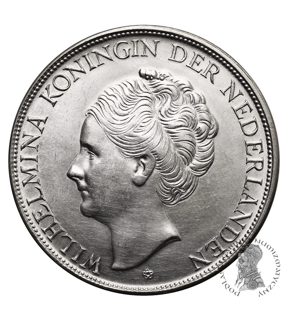 Curacao, Wilhelmina (1890-1948). 2 1/2 Gulden 1944 D