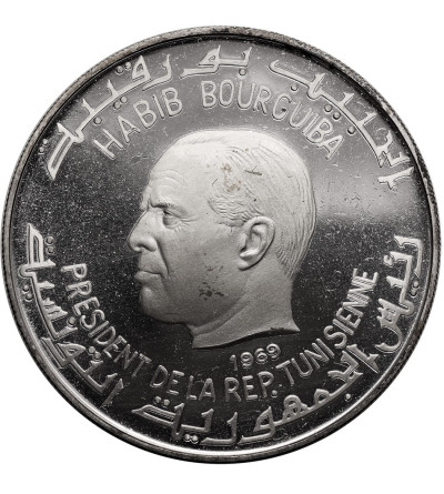 Tunezja. 1 dinar 1969 NI, Jugurta - Seria poświęcona historii Tunezji
