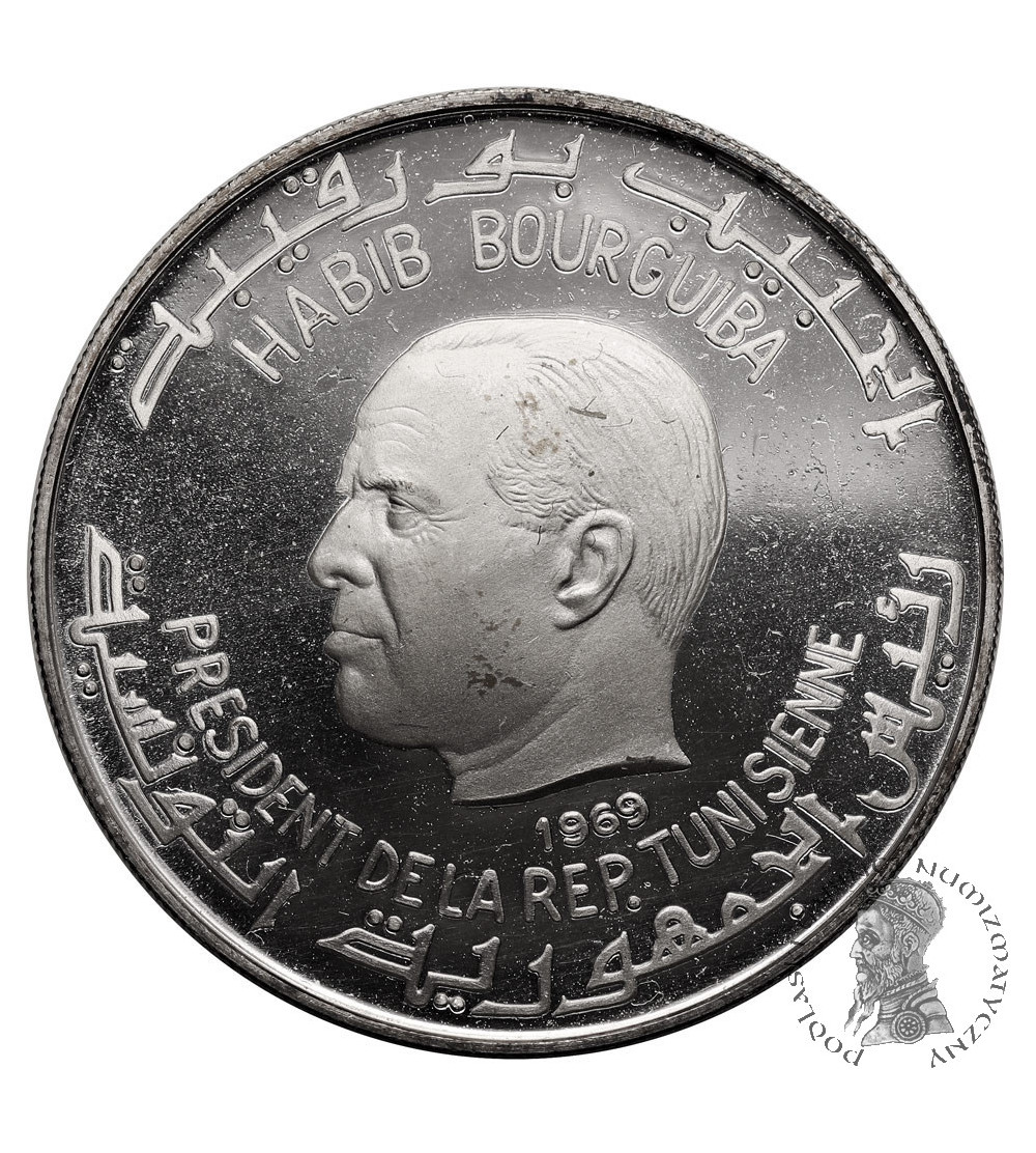 Tunezja. 1 dinar 1969 NI, Jugurta - Seria poświęcona historii Tunezji