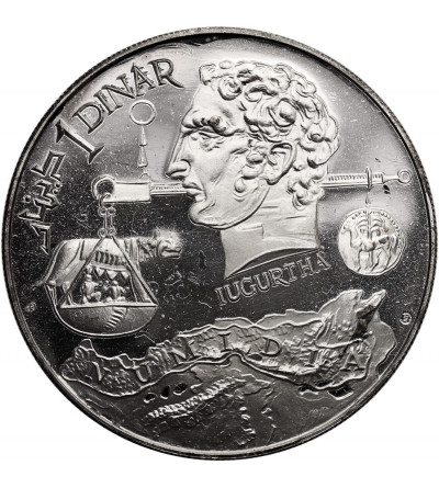 Tunezja. 1 dinar 1969 NI, Jugurta - Seria poświęcona historii Tunezji