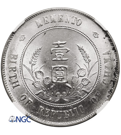 Chiny, Republika. 1 dolar 1927, Memento - NGC MS 63