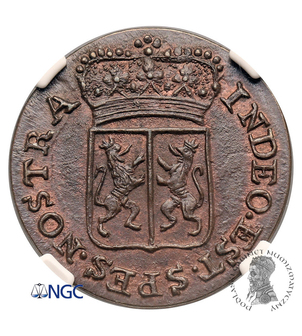 Niderlandy, Prowincja Geldria (1581-1795). Duit 1794, mennica Harderwijk - NGC MS 63 BN