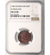 Niderlandy, Prowincja Zachodnia Fryzja (1581-1795). Duit 1780 - NGC MS 64 RB Top Pop!!!