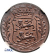 Netherlands, Province West Friesland (1581-1795). 1 Duit 1780 - NGC MS 64 RB Top Pop!!!