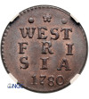 Netherlands, Province West Friesland (1581-1795). 1 Duit 1780 - NGC MS 64 RB Top Pop!!!