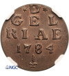 Niderlandy, Prowincja Geldria (1581-1795). Duit 1784, mennica Harderwijk - CCG MS 64