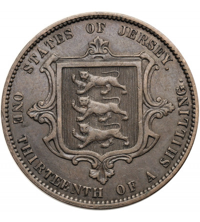Jersey, Victoria (1837-1901). 1/13 Shilling 1866