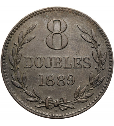 Guernsey, Victoria (1837-1901). 8 Doubles 1889 H
