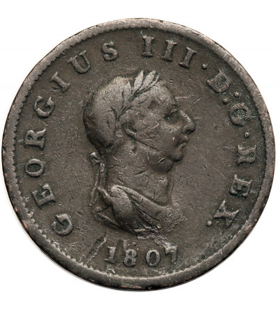 Wielka Brytania, Jerzy III (1760-1820). 1/2 penny 1807