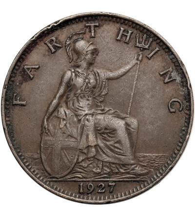 Wielka Brytania, Jerzy V (1910-1936). 1 Farthing 1927