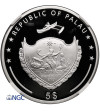 Palau. 5 Dollars 2016, Year of the Monkey - NGC PF 6