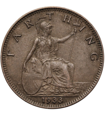 Wielka Brytania, Jerzy V (1910-1936). 1 Farthing 1933