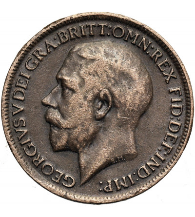Wielka Brytania, Jerzy V (1910-1936). 1 Farthing 1918