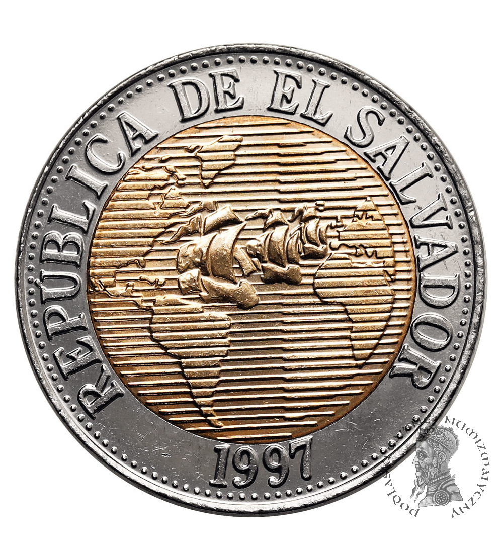 El Salvador. 5 Colones 1997