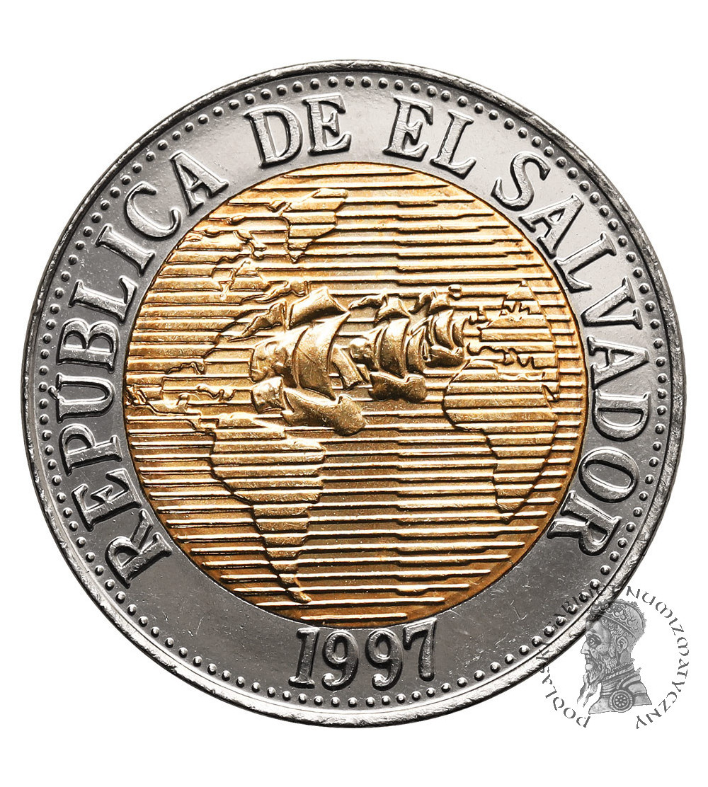 El Salvador. 5 Colones 1997