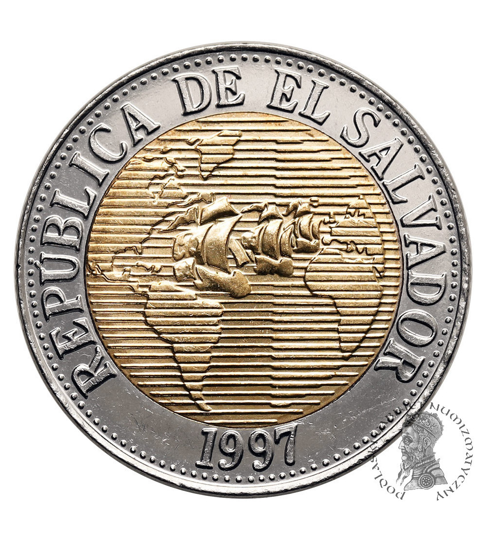 El Salvador. 5 Colones 1997