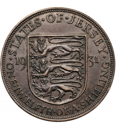 Jersey, George V (1910-1936). 1/12 Shilling 1931 KG