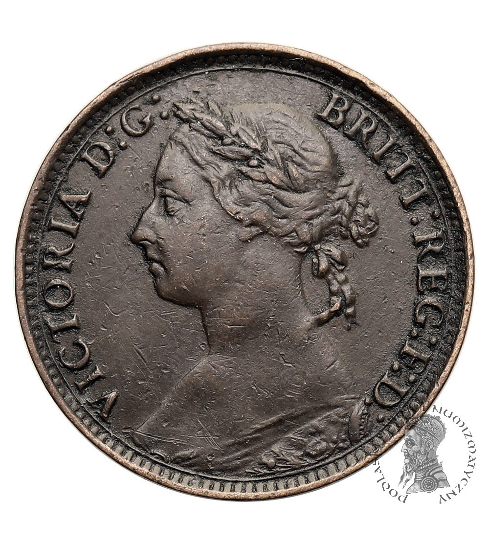 Wielka Brytania, Wiktoria (1837-1901). 1 Farthing 1891