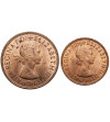 Great Britain, Elizabeth II (1952-2022). Set of 1/2 Penny and 1 Penny 1967