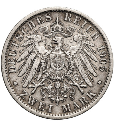 Niemcy, Prusy, Wilhelm II (1888-1918). 2 marki 1905 A