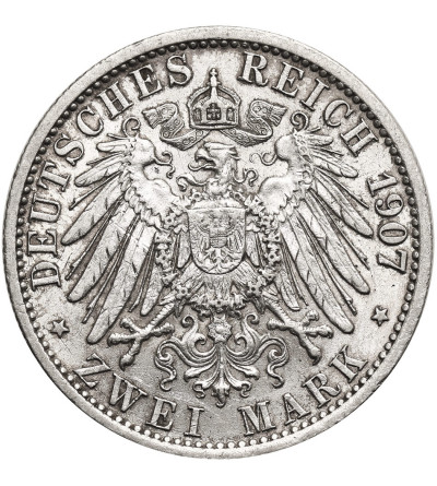Niemcy, Prusy, Wilhelm II (1888-1918). 2 marki 1907 A