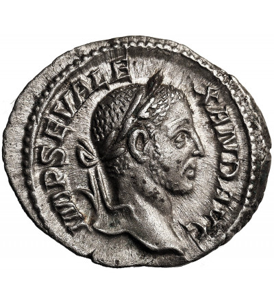 Roman Empire. Severus Alexander, 222-235 AD. AR Denarius 228 AD, Rome mint - VIRTVS AVG