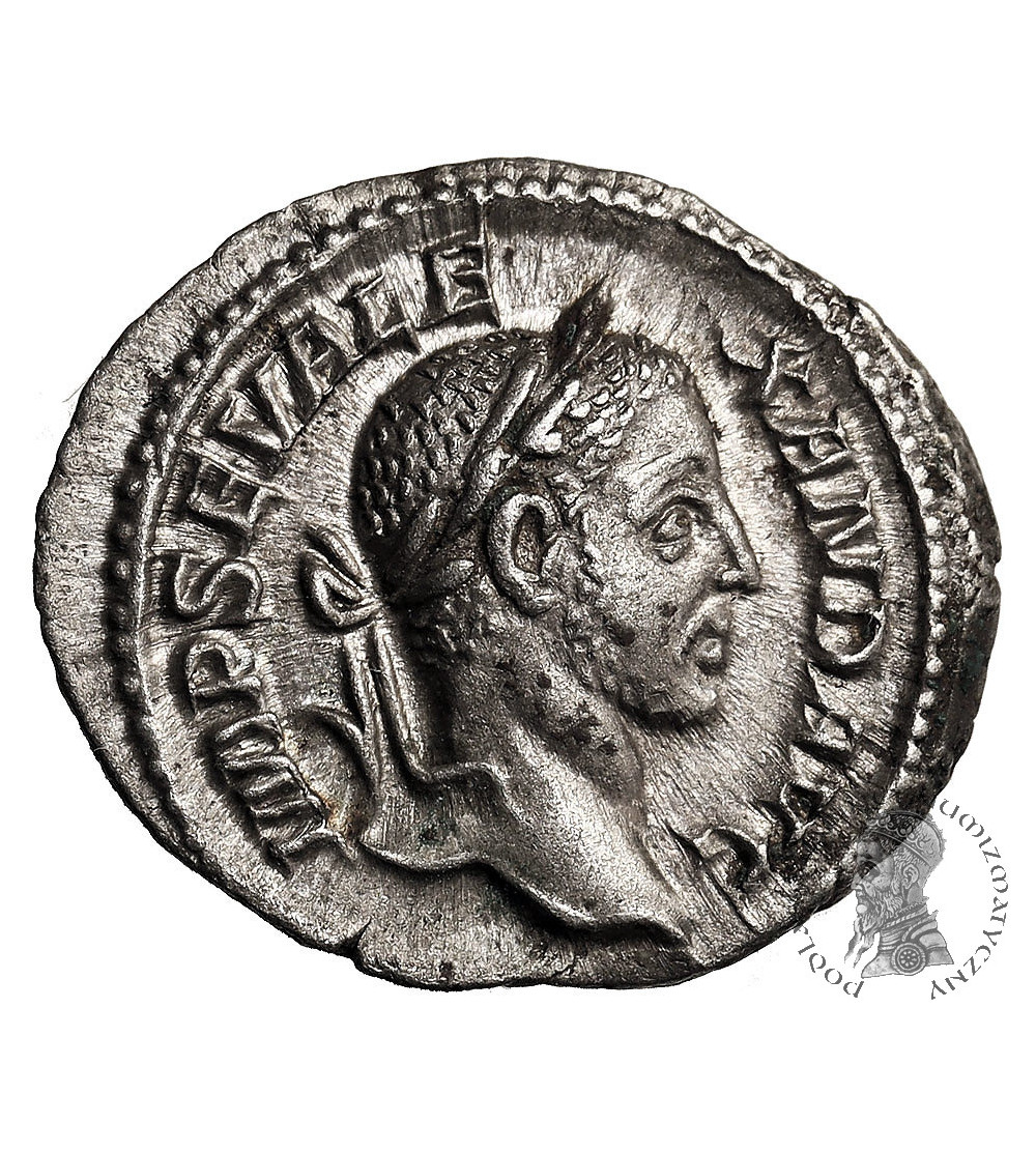 Roman Empire. Severus Alexander, 222-235 AD. AR Denarius 228 AD, Rome mint - VIRTVS AVG