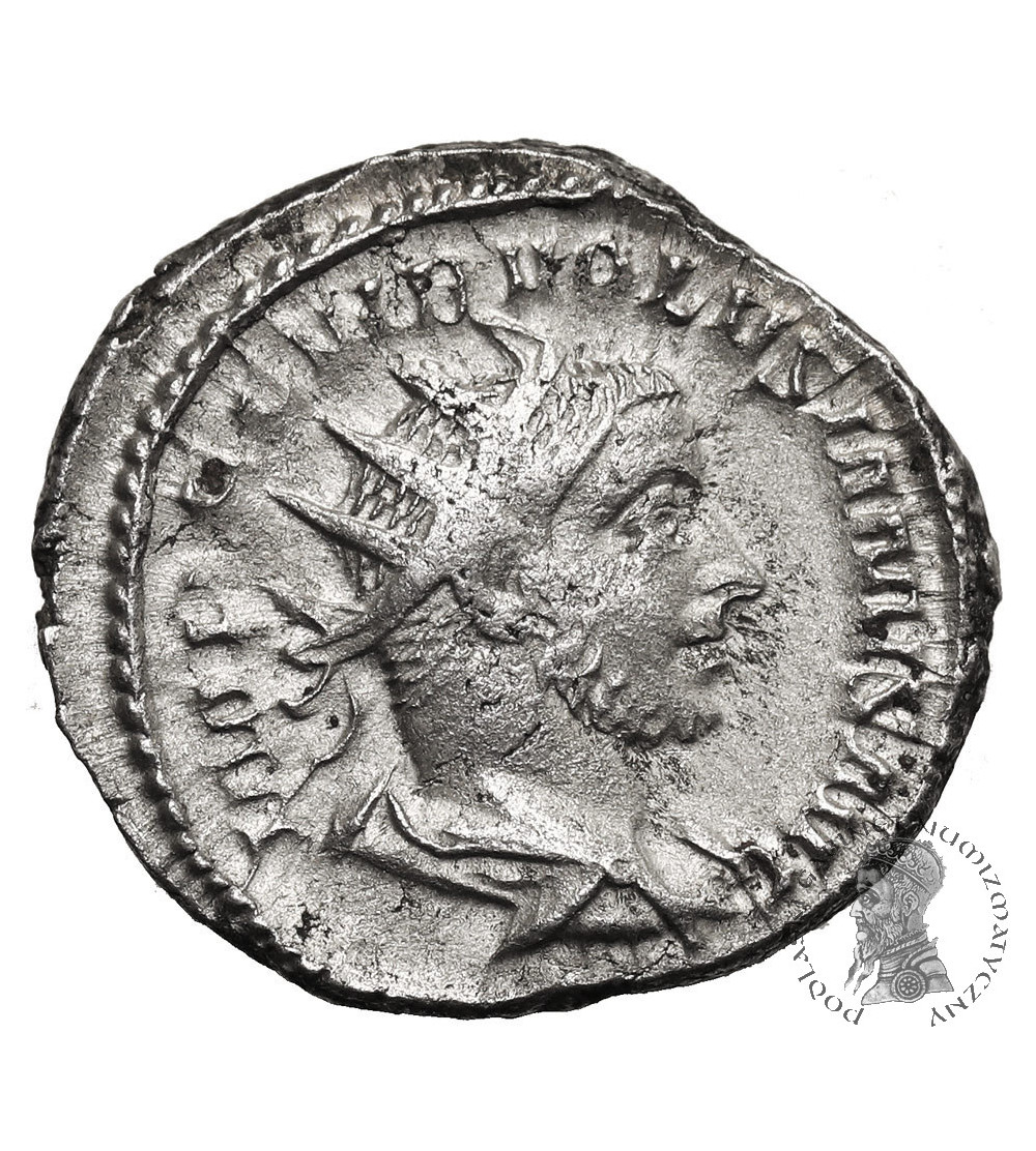 Rzym Cesarstwo. Woluzjan, 251-253. AR Antoninian, Mediolanum lub Rzym - VIRTVS AVGG