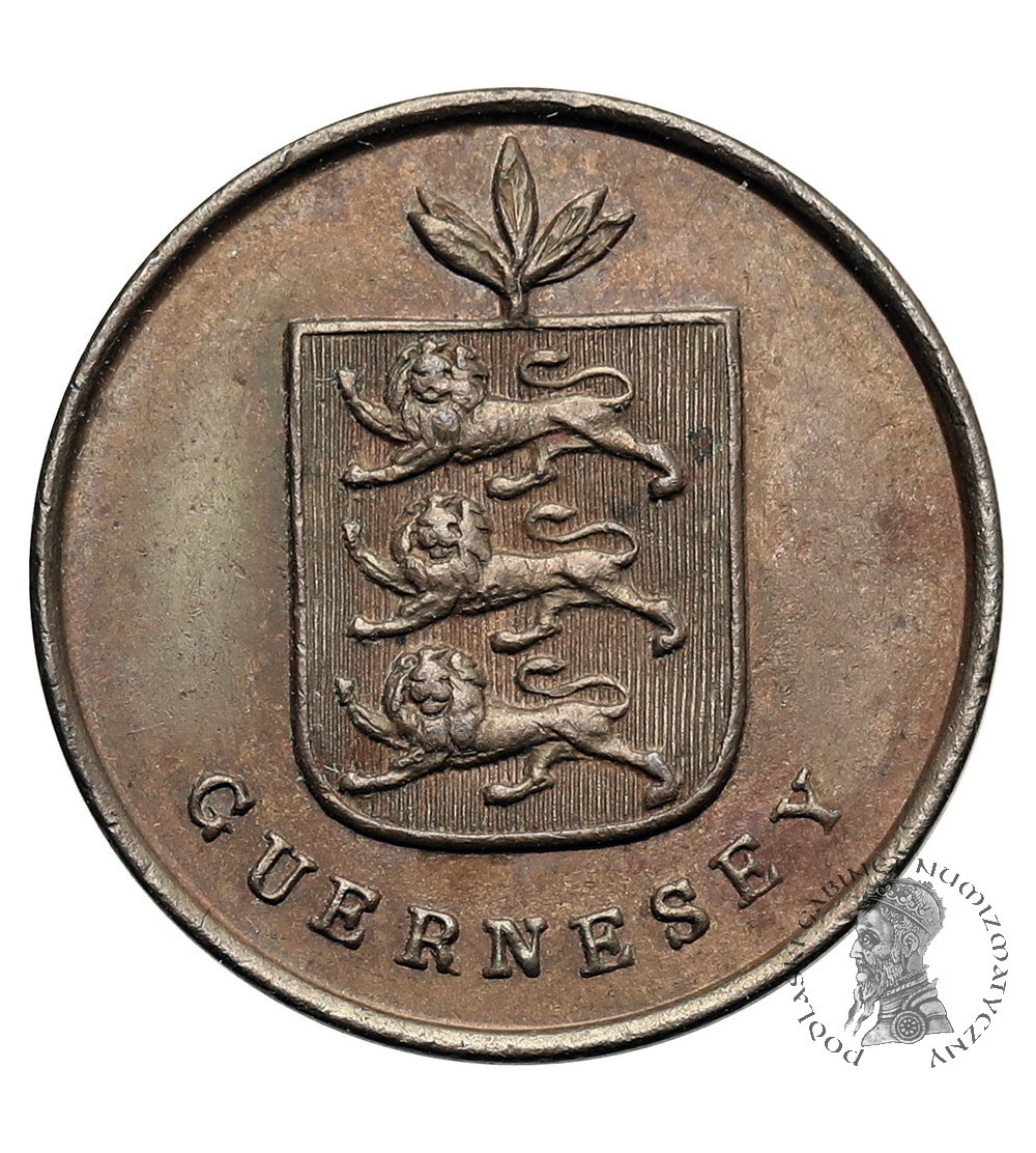 Guernsey, George IV (1820-1830). 1 Double 1830