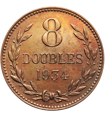 Guernsey, Jerzy V (1910 - 1936). 8 Doubles 1934 H