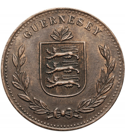 Guernsey, Jerzy V (1910 - 1936). 8 Doubles 1918 H