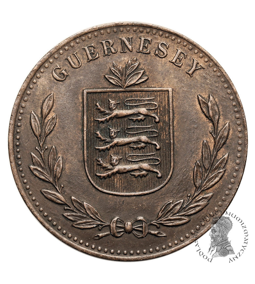 Guernsey, George V (1910-1936). 8 Doubles 1918 H