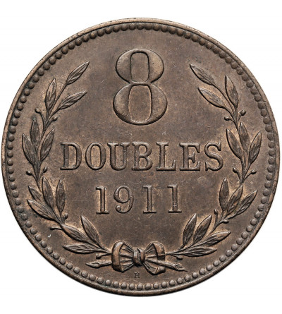 Guernsey, George V (1910 - 1936). 8 Doubles 1911