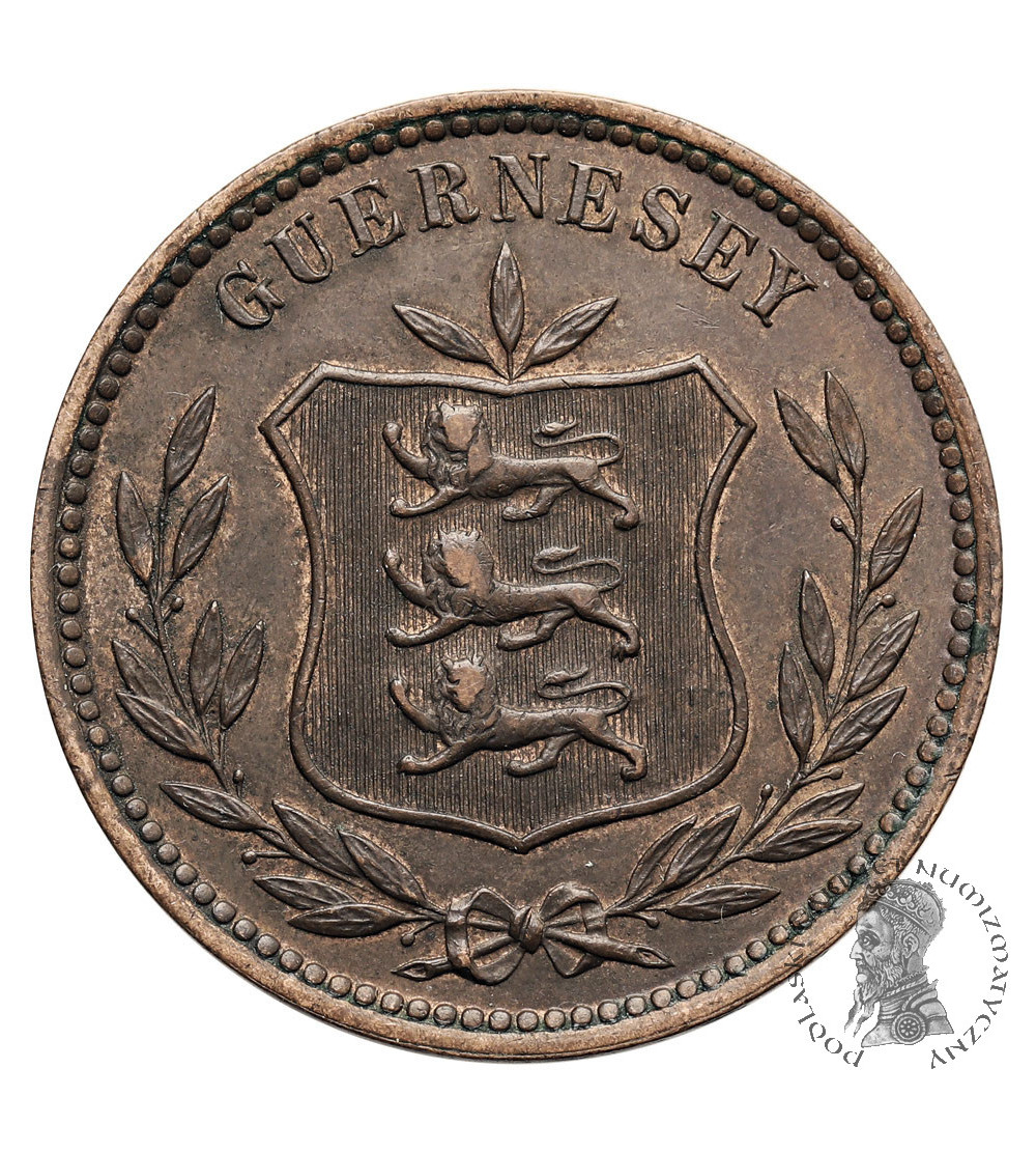 Guernsey, Jerzy V (1910 - 1936). 8 Doubles 1911