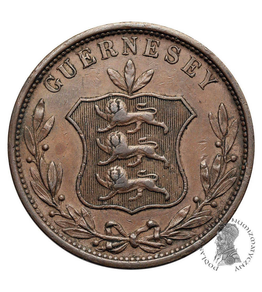 Guernsey, Victoria (1837 - 1901). 8 Doubles 1858